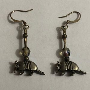 Armadillo Earrings Texas/southwestern prairie style